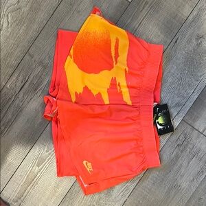 Nike Fiery Red and Yellow Shorts. new with tags, size large